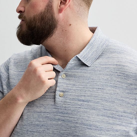Big & Tall Sonoma Goods For Life® Short Sleeve Sweater Polo