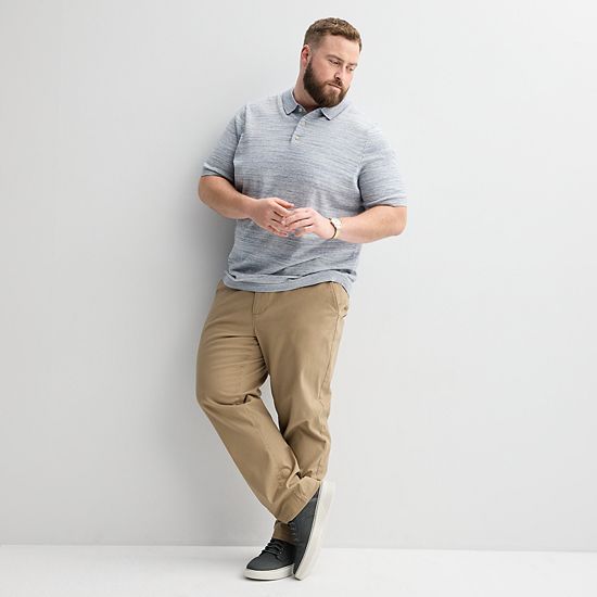 Big & Tall Sonoma Goods For Life® Short Sleeve Sweater Polo