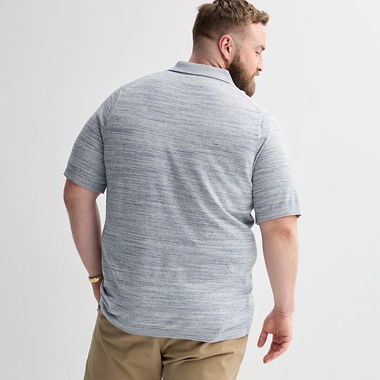 Big & Tall Sonoma Goods For Life® Short Sleeve Sweater Polo
