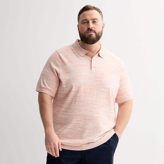Big & Tall Sonoma Goods For Life® Short Sleeve Sweater Polo