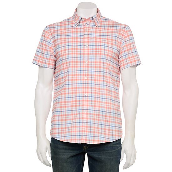 Men's Sonoma Goods For Life® Adaptive Short Sleeve Performance Button-Down Shirt