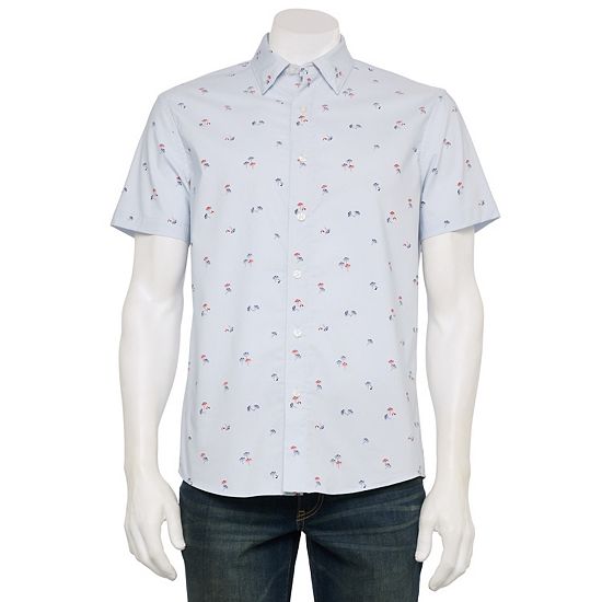Men's Sonoma Goods For Life® Adaptive Short Sleeve Performance Button-Down Shirt