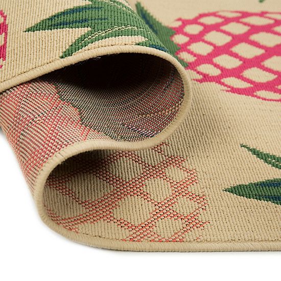 Sonoma Goods For Life® Bright Pineapple Indoor/Outdoor Area Rug