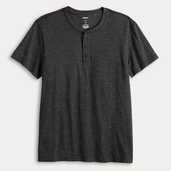 Men's Sonoma Goods For Life® Adaptive Essential Short Sleeve Henley