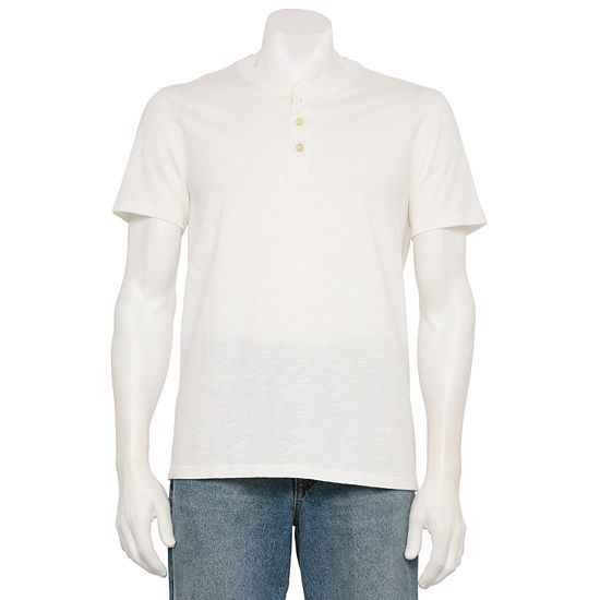 Men's Sonoma Goods For Life® Adaptive Essential Short Sleeve Henley T-Shirt