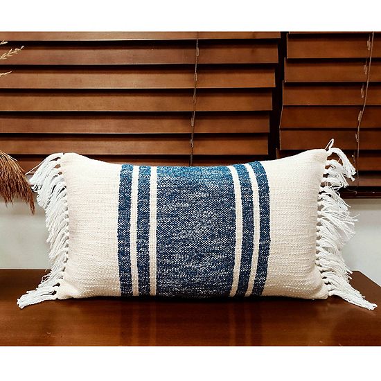 Sonoma Goods For Life® Center Stripe Fringe Throw Pillow