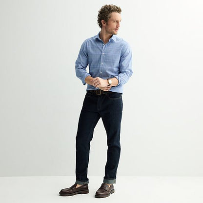 Men's Sonoma Goods For Life® Long-Sleeve Printed Slim Fit Performance Shirt