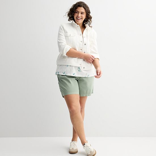 Plus Size Sonoma Goods For Life® Relaxed V-Neck Tee