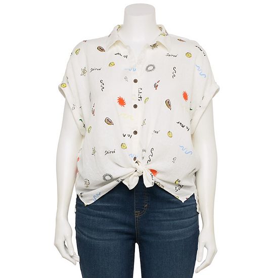 Plus Size Sonoma Goods For Life® Camp Shirt