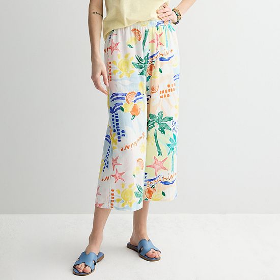 Petite Sonoma Goods For Life® Cropped Easy Pants