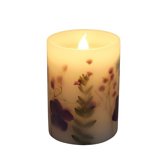 Sonoma Goods For Life® Purple Flower LED Candle