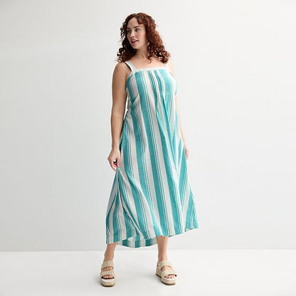 Plus Size Sonoma Goods For Life® Pintuck Tank Maxi Dress