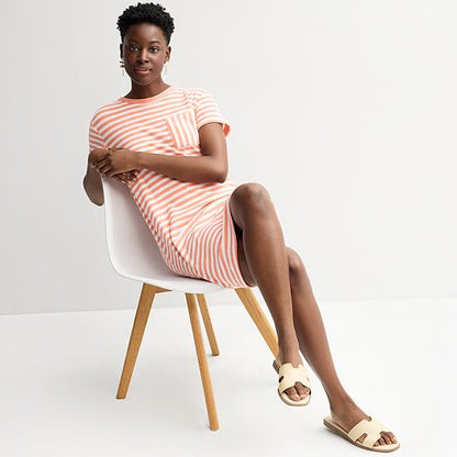 Women's Sonoma Goods For Life® Towel Terry T-Shirt Dress