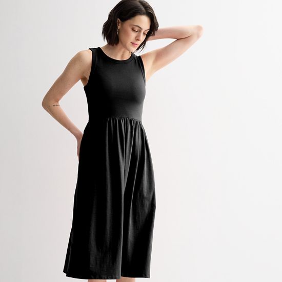 Women's Sonoma Goods For Life® Mixed Media Knit Dress