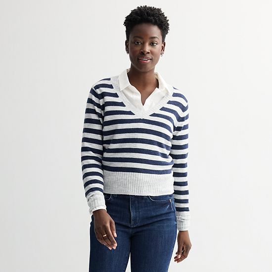 Petite Sonoma Goods For Life® Lightweight V-Neck Sweater