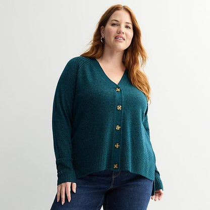 Plus Size Sonoma Goods For Life® Lightweight Longline Cardigan