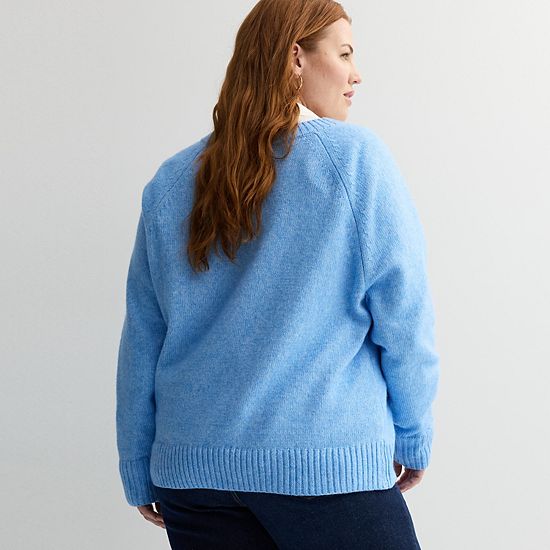 Plus Size Sonoma Goods For Life® V-Neck Pullover Sweater