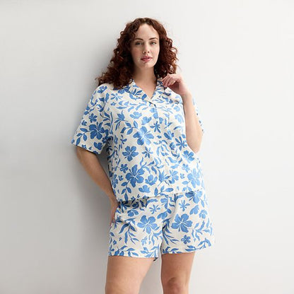 Plus Size Sonoma Goods For Life® Woven Sleep Top
