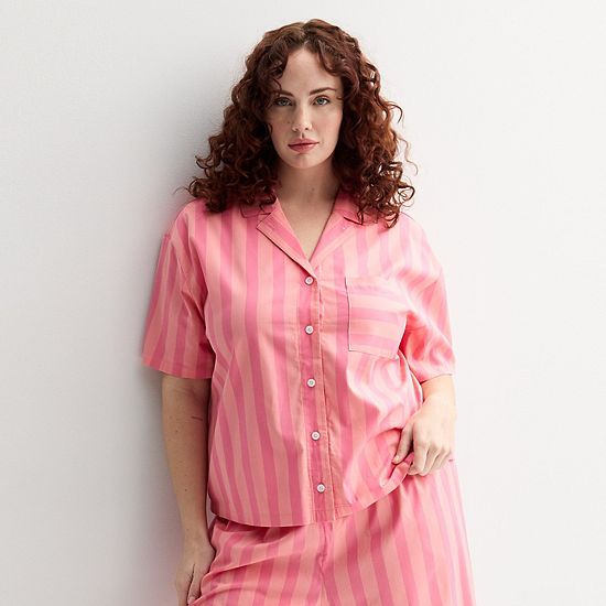 Plus Size Sonoma Goods For Life® Woven Sleep Top