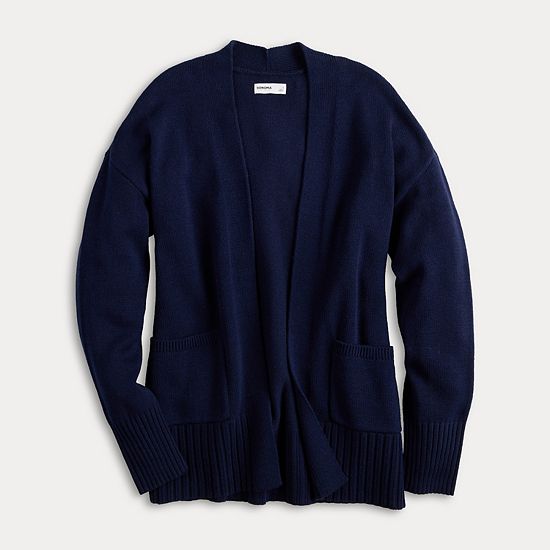 Petite Sonoma Goods For Life® Open Front Longline Cardigan