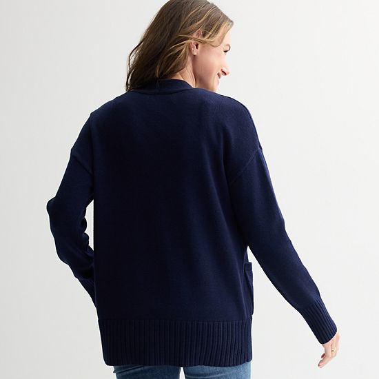 Petite Sonoma Goods For Life® Open Front Longline Cardigan
