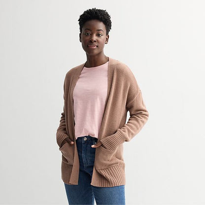 Petite Sonoma Goods For Life® Open Front Longline Cardigan