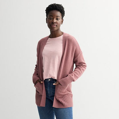 Petite Sonoma Goods For Life® Open Front Longline Cardigan