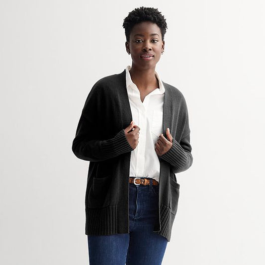 Petite Sonoma Goods For Life® Open Front Longline Cardigan