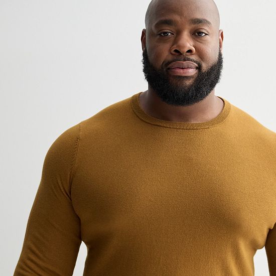 Big & Tall Sonoma Goods For Life® Lightweight Crewneck Sweater
