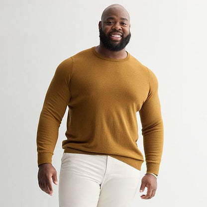 Big & Tall Sonoma Goods For Life® Lightweight Crewneck Sweater
