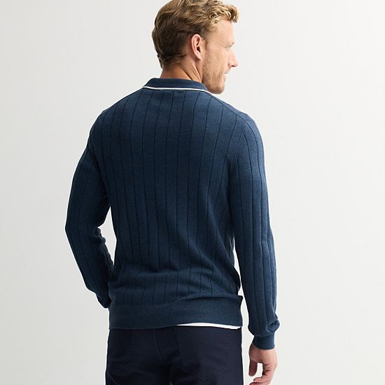 Men's Sonoma Goods For Life® Long Sleeve Sweater Polo