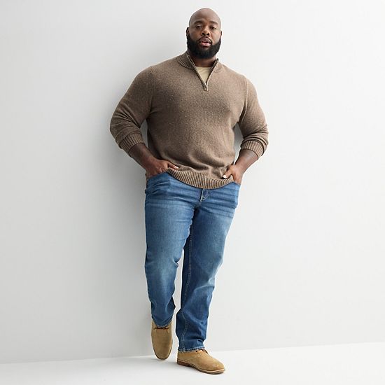 Big & Tall Sonoma Goods For Life® Quarter-Zip Sweater