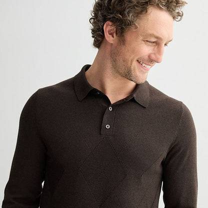 Men's Sonoma Goods For Life® Argyle Sweater Polo