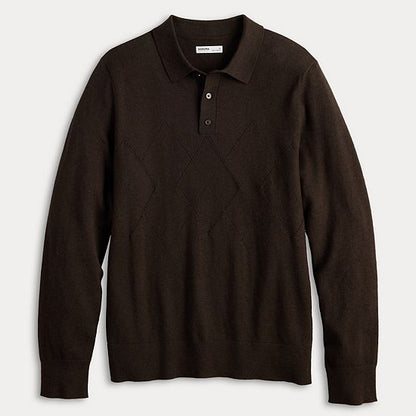 Men's Sonoma Goods For Life® Argyle Sweater Polo