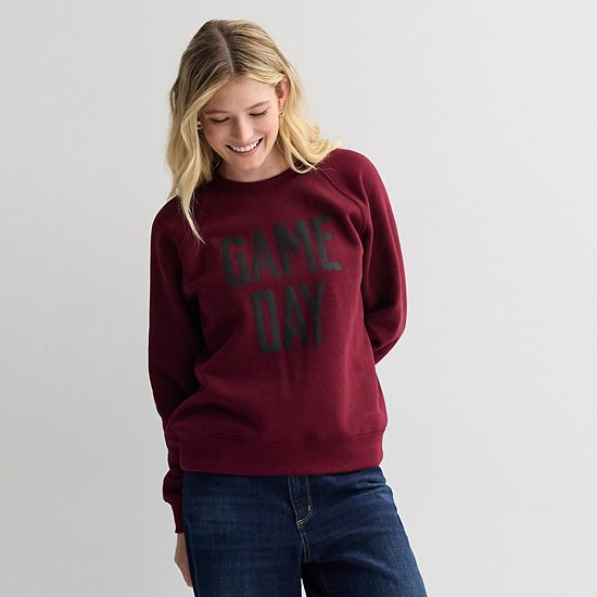 Women's Sonoma Goods For Life® Fleece Crewneck Sweatshirt