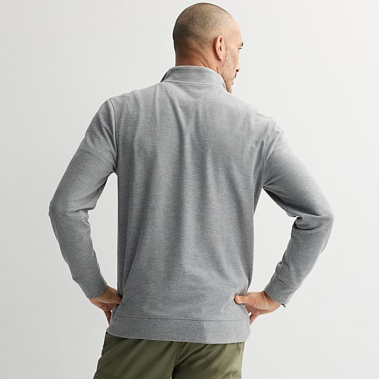 Sonoma Goods For Life® Essential Pique Quarter Zip Pullover