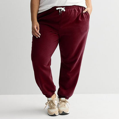 Plus Size Sonoma Goods For Life® Fleece Joggers