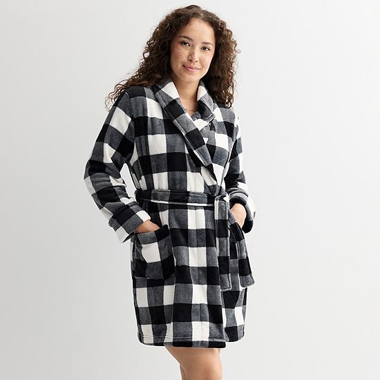 Women's Sonoma Goods For Life® Short Plush Wrap Robe