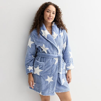 Women's Sonoma Goods For Life® Short Plush Wrap Robe