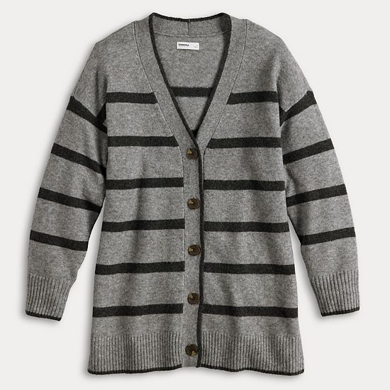 Women's Sonoma Goods For Life® Striped Tunic Cardigan
