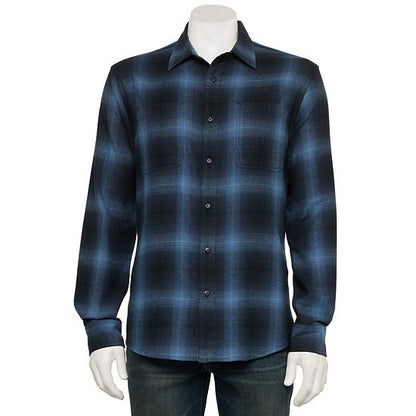 Sonoma Goods For Life® Adaptive Long Sleeve Flannel Shirt