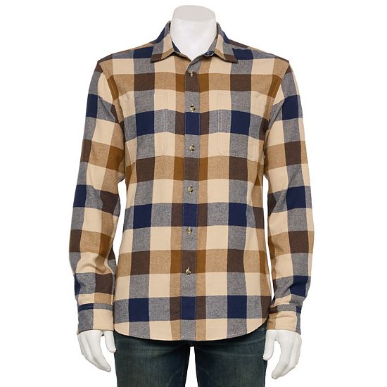 Sonoma Goods For Life® Adaptive Long Sleeve Flannel Shirt