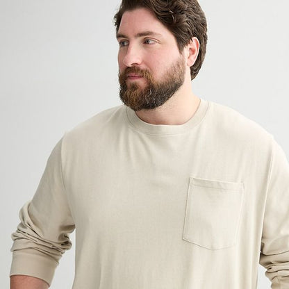Big & Tall Sonoma Goods For Life® Long Sleeve Heavyweight Tee