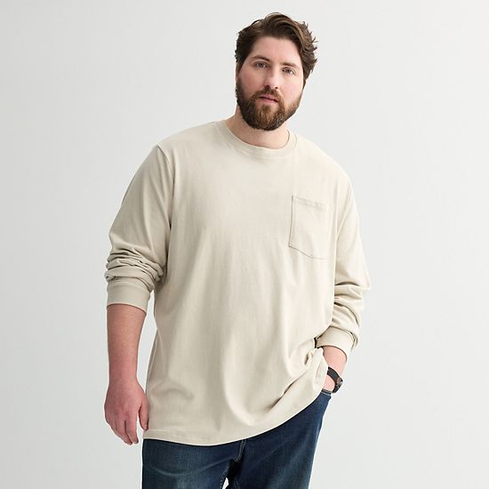 Big & Tall Sonoma Goods For Life® Long Sleeve Heavyweight Tee