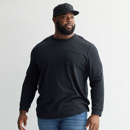 Big & Tall Sonoma Goods For Life® Long Sleeve Heavyweight Tee
