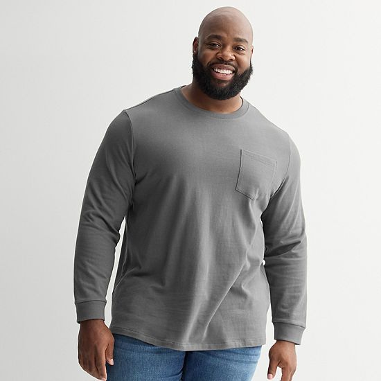 Big & Tall Sonoma Goods For Life® Long Sleeve Heavyweight Tee