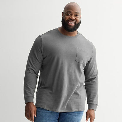 Big & Tall Sonoma Goods For Life® Long Sleeve Heavyweight Tee