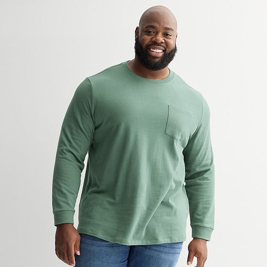 Big & Tall Sonoma Goods For Life® Long Sleeve Heavyweight Tee