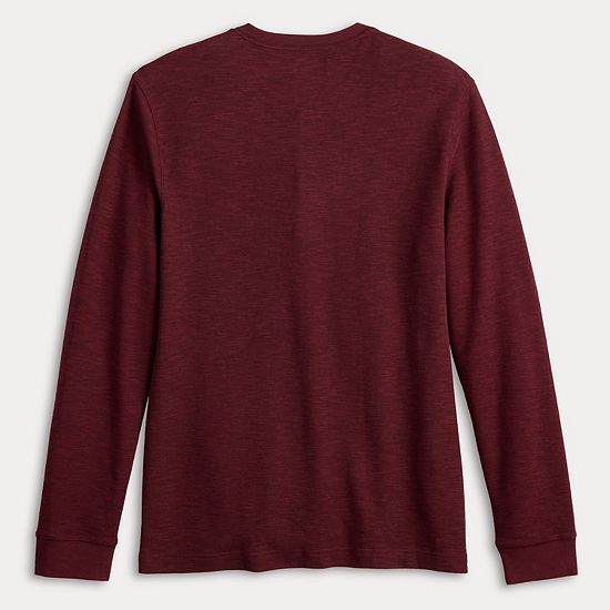 Men's Sonoma Goods For Life® Adaptive Long Sleeve Henley Tee
