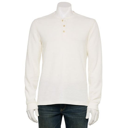 Men's Sonoma Goods For Life® Adaptive Long Sleeve Henley Tee